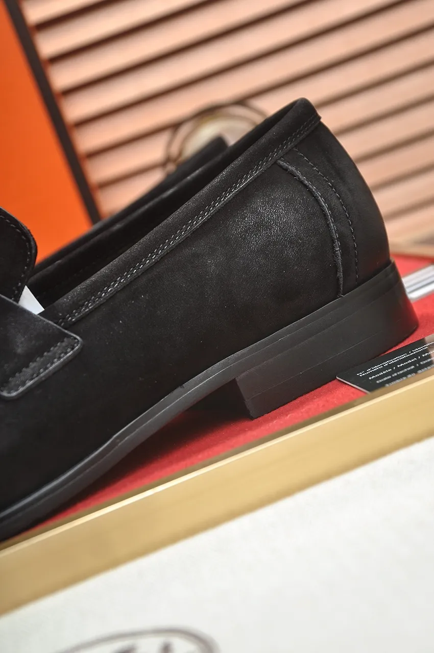 Men's shoes💰520💶[HERMES] (cowhide lining)🍀Italian top luxury🍀He does not pursue novel styles and gorgeous colors, but attracts the favor of successful men with his flawless, elegant and classic style. Formal leather shoes This very comfortable, simple and stable style allows you to easily match any style! The pattern is absolutely 1:1 refined from the original case, and we strive for excellence in materials, imported cowhide + cowhide lining💪💪💪extraordinary texture👍! .Code number: 38-45 (45 customized)